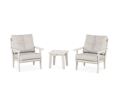 POLYWOOD® Mission 3-Piece Deep Seating Set in Sand / Cast Ash