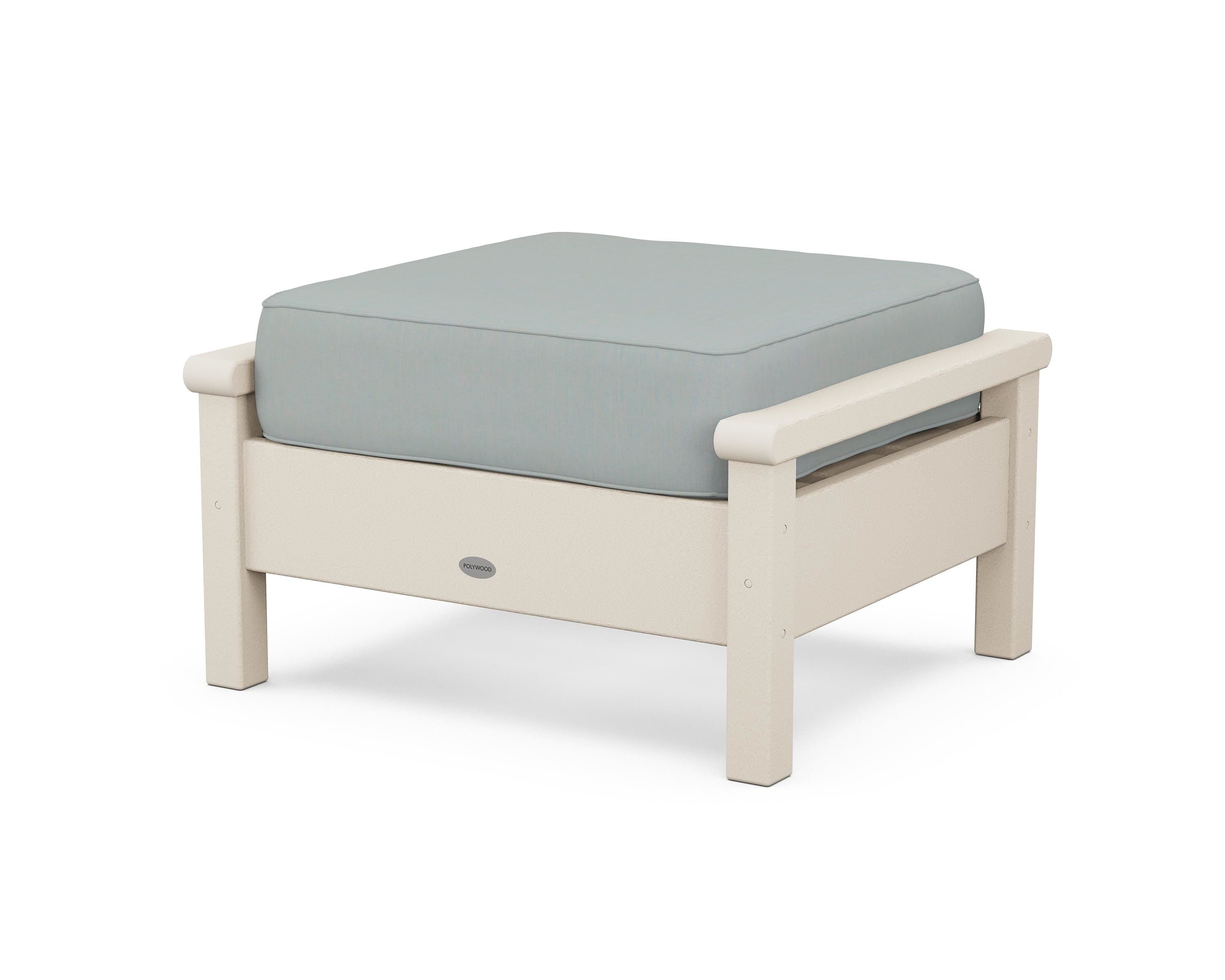 POLYWOOD® Harbour Deep Seating Ottoman in Sand / Spa