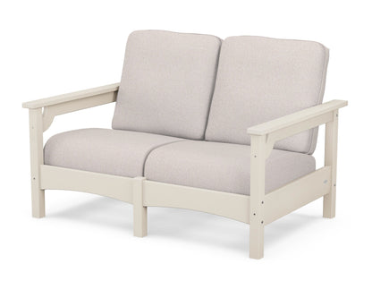 POLYWOOD® Club Loveseat in Sand / Dune Burlap