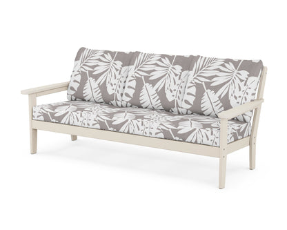 Country Living Cottage Deep Seating Sofa in Sand / Leaf Grey Mist