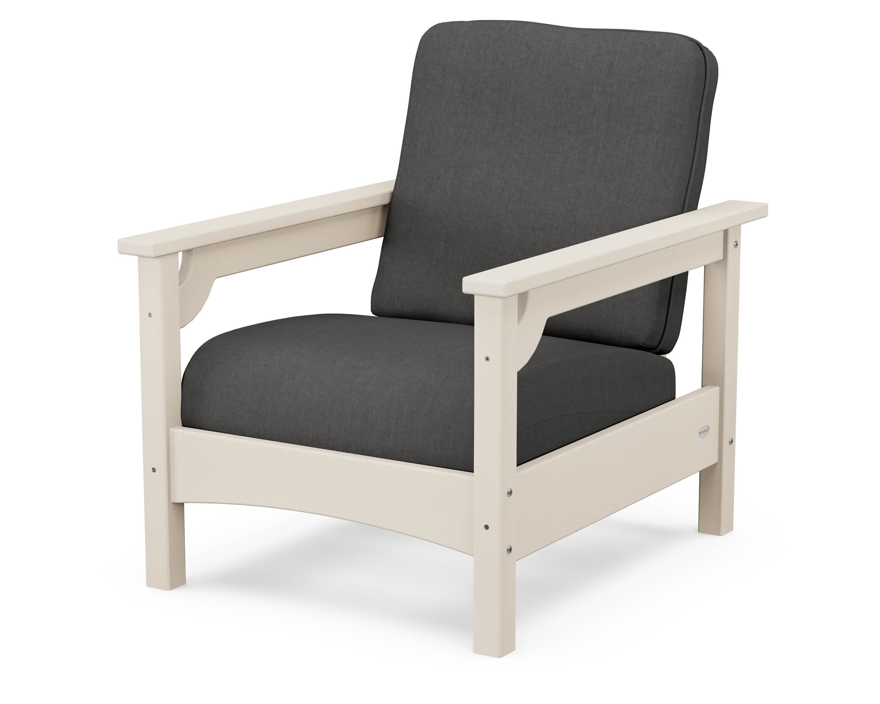 POLYWOOD® Club Chair in Sand / Spectrum Carbon