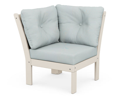 POLYWOOD® Vineyard Modular Corner Chair in Sand / Spa
