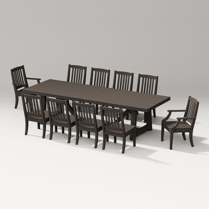 Estate 11-piece A-frame Table Dining Set