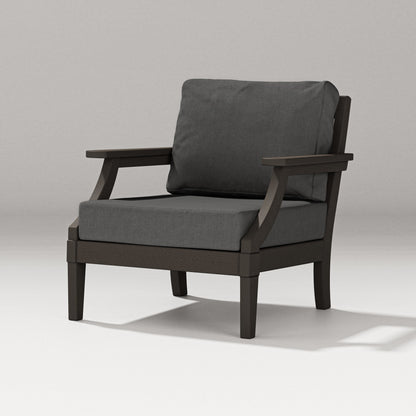 PW Designer Series Estate Lounge Chair in Vintage Coffee / Spectrum Carbon