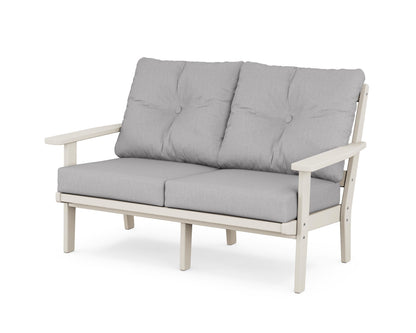 POLYWOOD® Prairie Deep Seating Loveseat in Sand / Granite