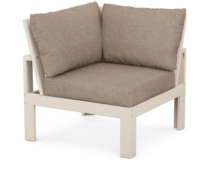 Unbranded Modular Corner Chair in Sand / Spiced Burlap