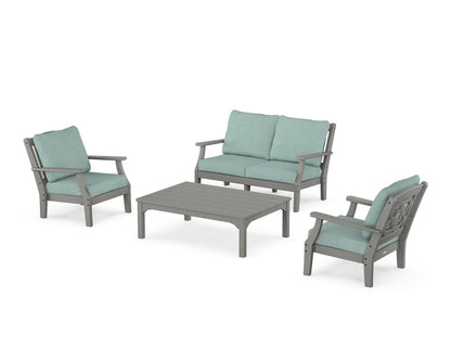 Chinoiserie 4-Piece Deep Seating Set with Loveseat