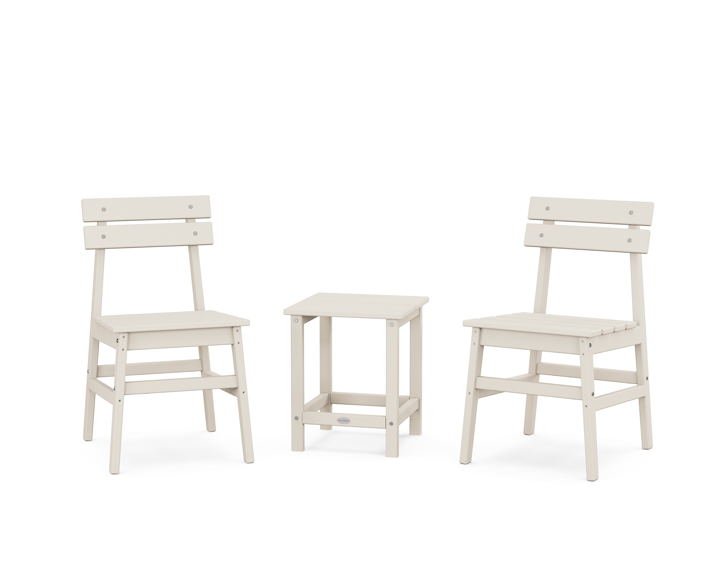 POLYWOOD® Modern Studio Plaza Chair 3-Piece Seating Set in Sand