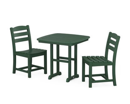 POLYWOOD® La Casa Café Side Chair 3-Piece Dining Set in Green