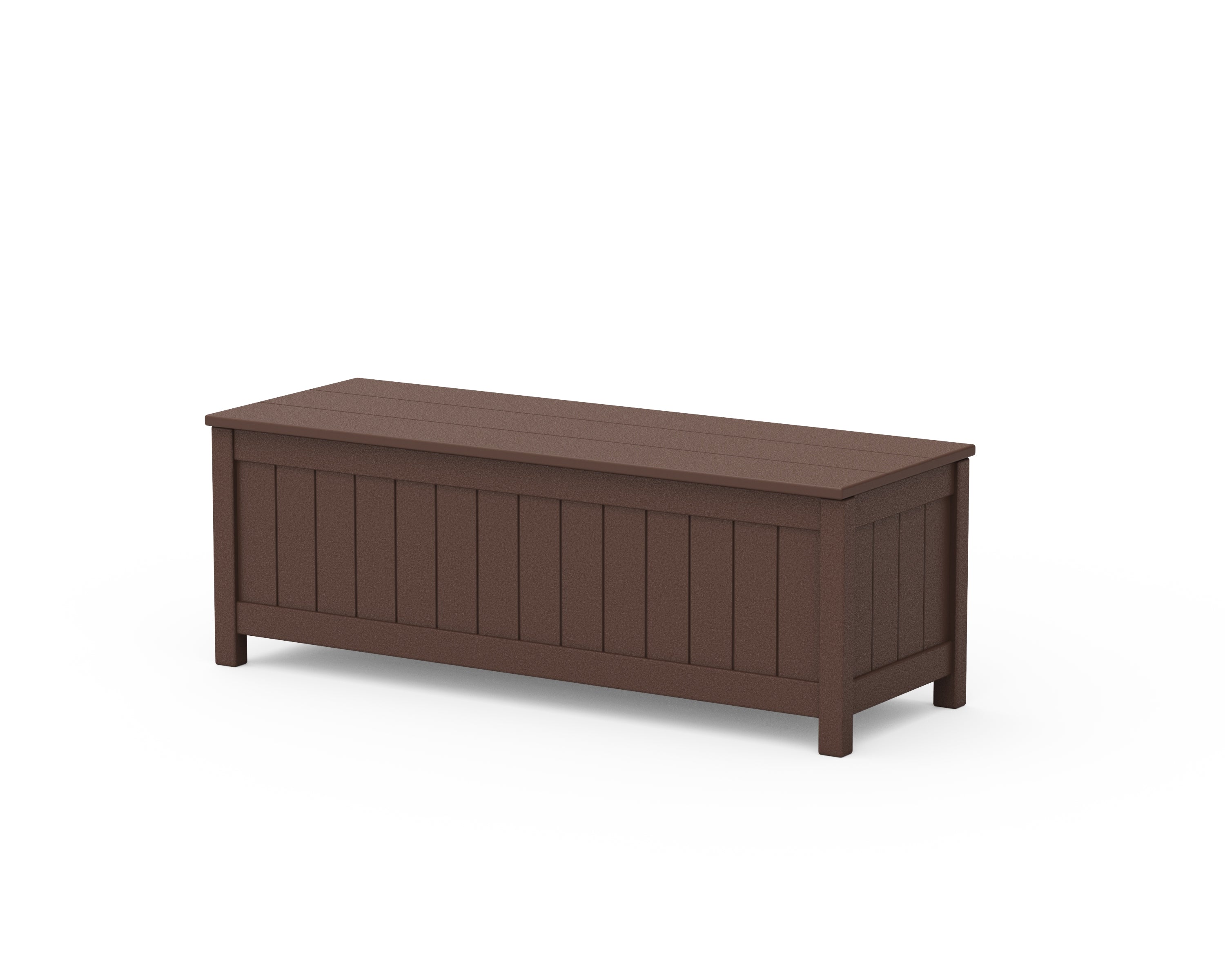 POLYWOOD® Vineyard 48" Storage Bench in Mahogany