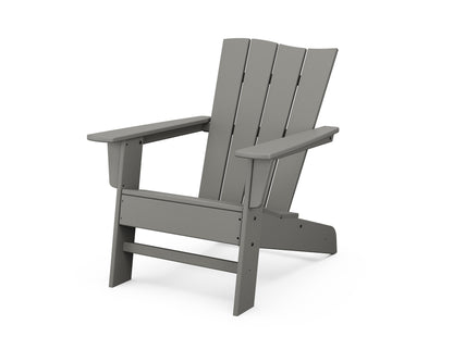POLYWOOD® The Wave Chair Left in Slate Grey