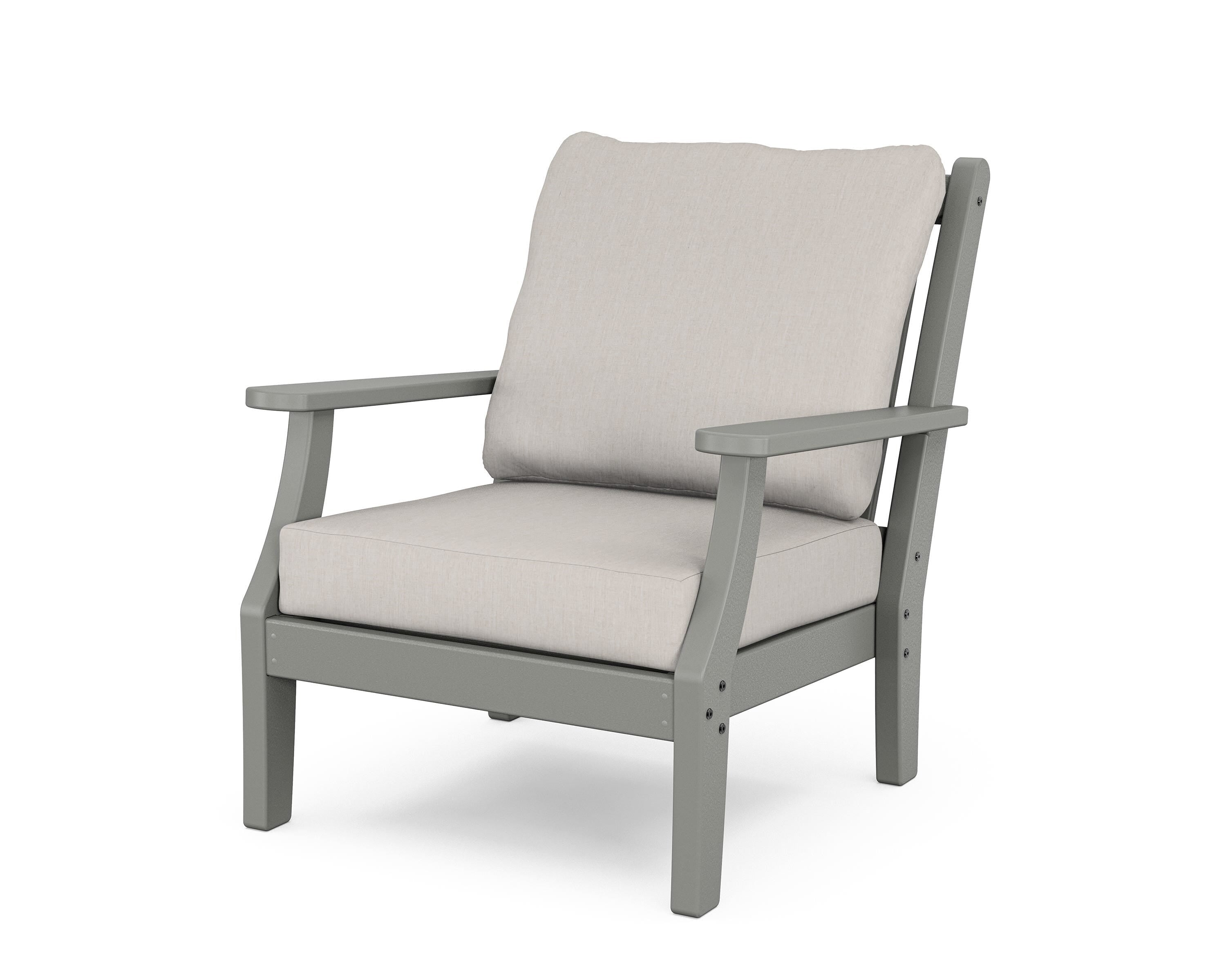 Country Living Wovendale Deep Seating Chair in Slate Grey / Cast Ash