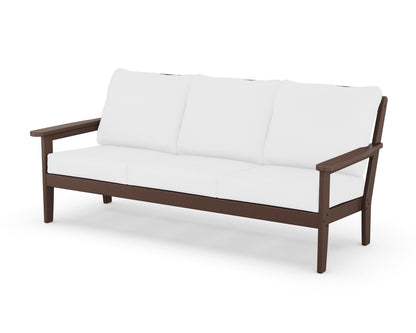 Country Living Cottage Deep Seating Sofa in Mahogany / Natural