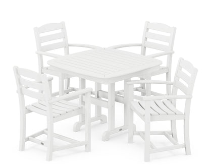 POLYWOOD® La Casa Café 5-Piece Dining Set in White