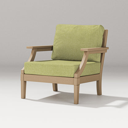 PW Designer Series Estate Lounge Chair in Vintage Sahara / Chartreuse Boucle