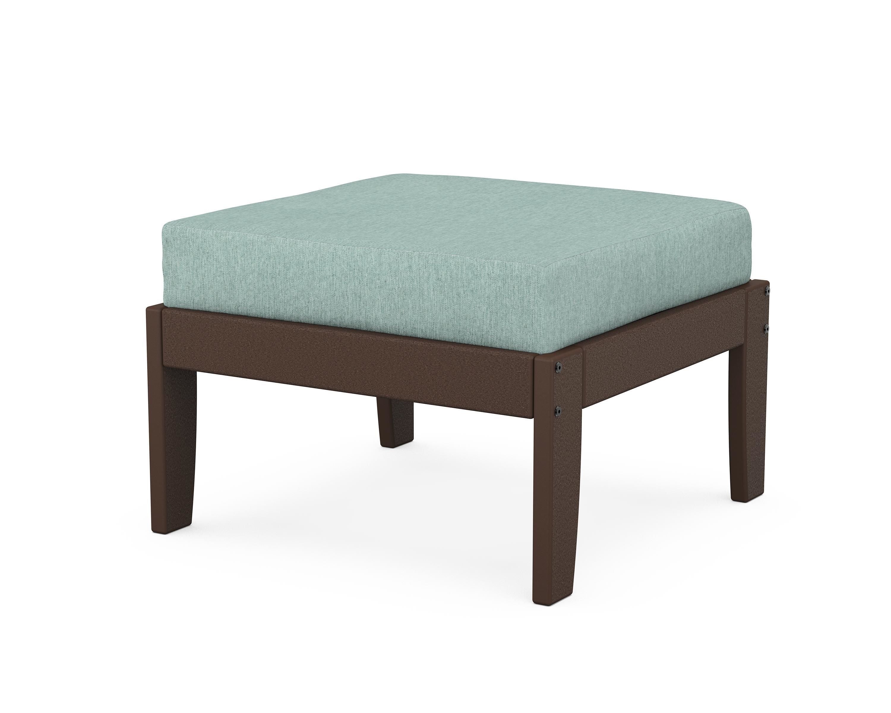 Unbranded Modular Ottoman - Classic in Mahogany / Glacier Spa