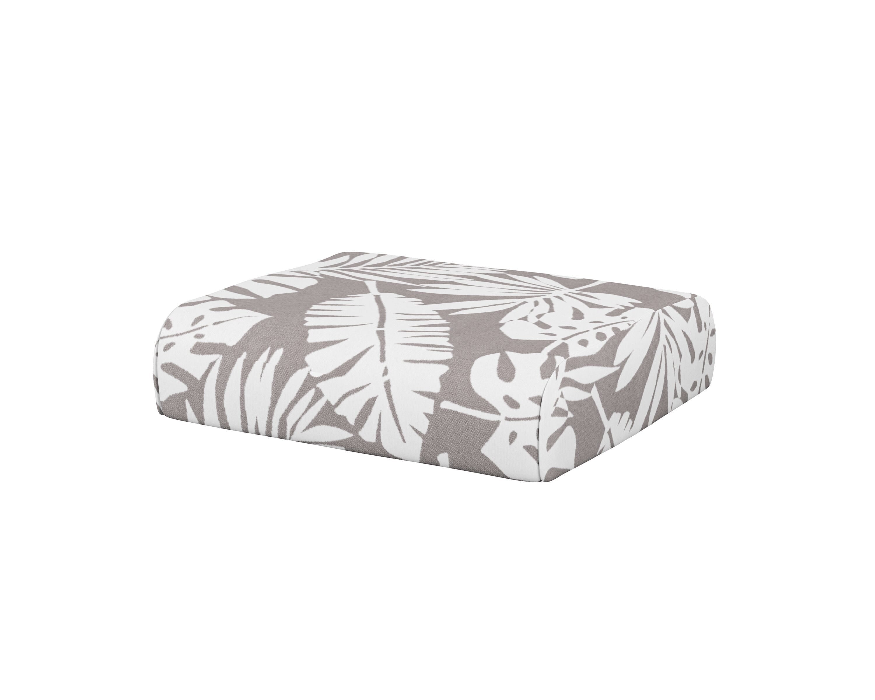 POLYWOOD® Club Ottoman Cushion in Leaf Grey Mist