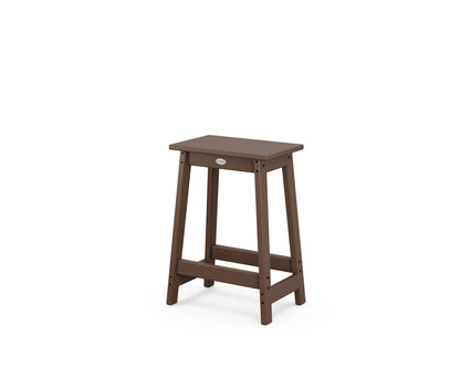POLYWOOD® Modern Studio Counter Stool in Mahogany