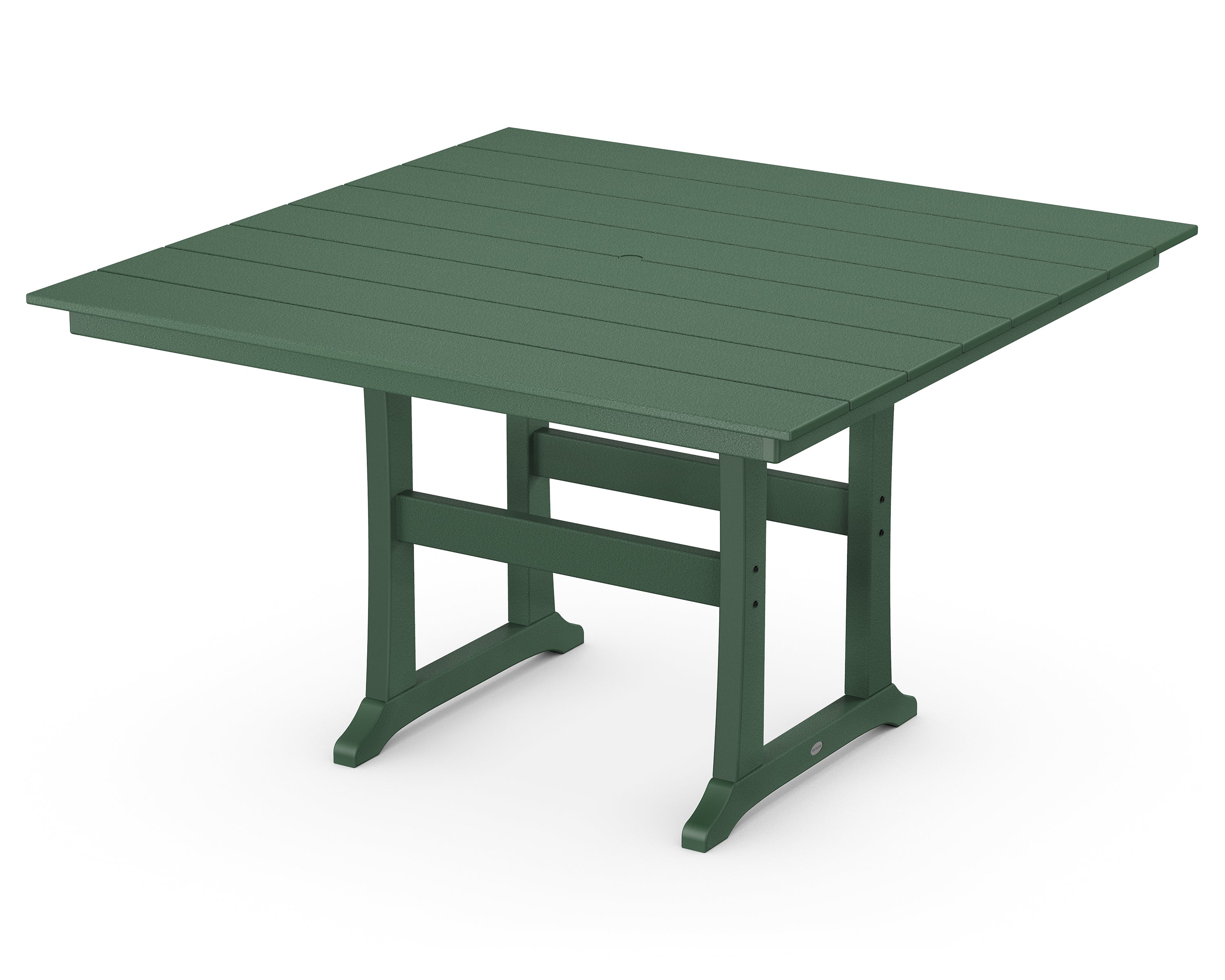 POLYWOOD® Farmhouse Trestle 59" Counter Table in Green