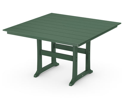 POLYWOOD® Farmhouse Trestle 59" Counter Table in Green