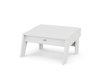 POLYWOOD® Modern Studio Oversized Ottoman in White