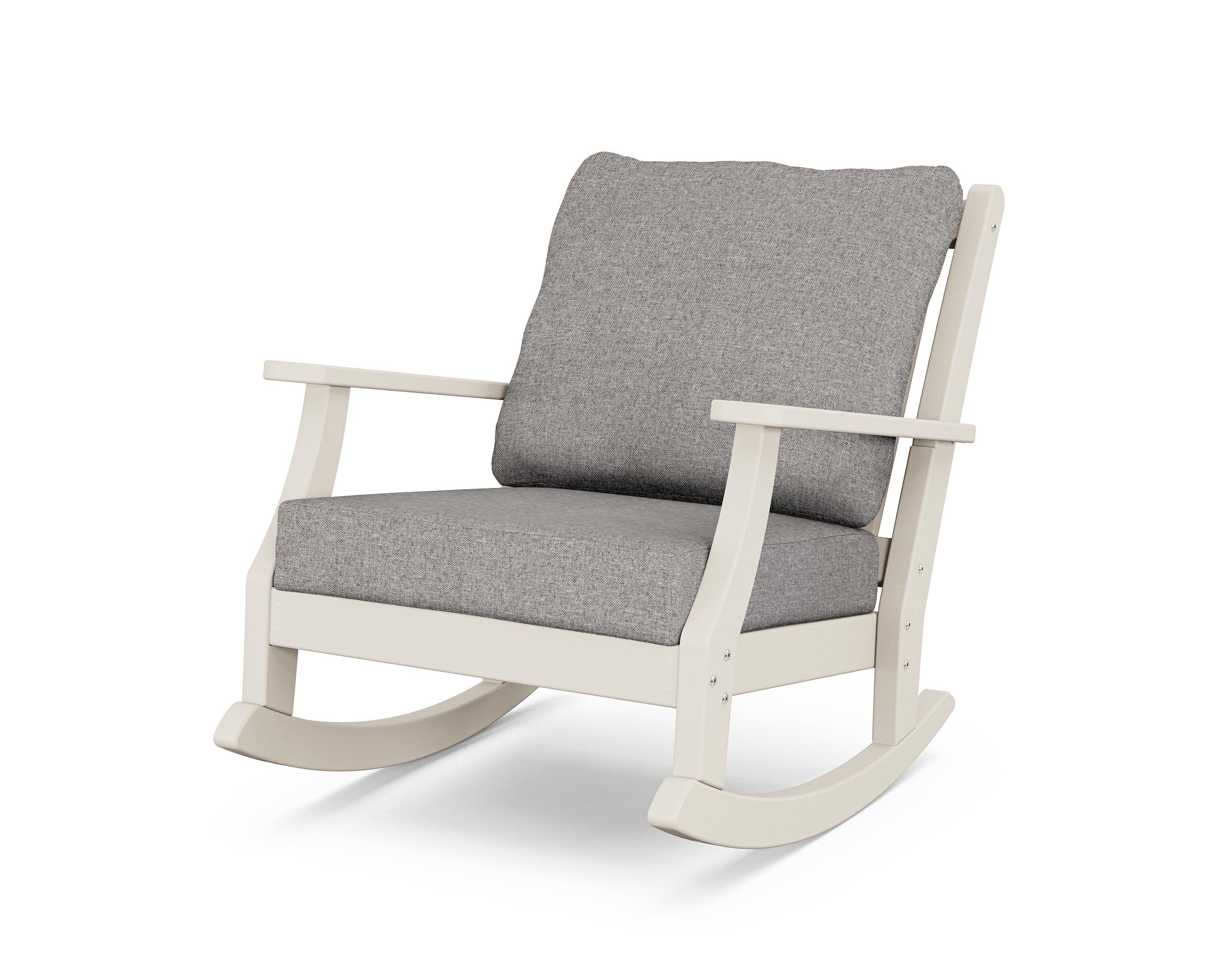 Country Living Wovendale Deep Seating Rocking Chair in Sand / Grey Mist