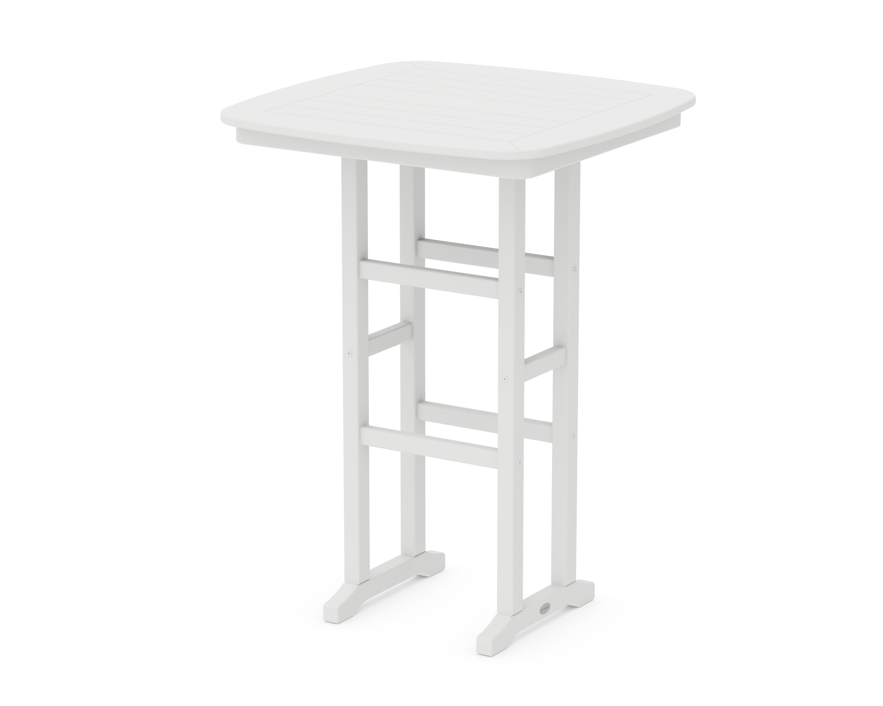 POLYWOOD® Nautical 31" Bar Table in White