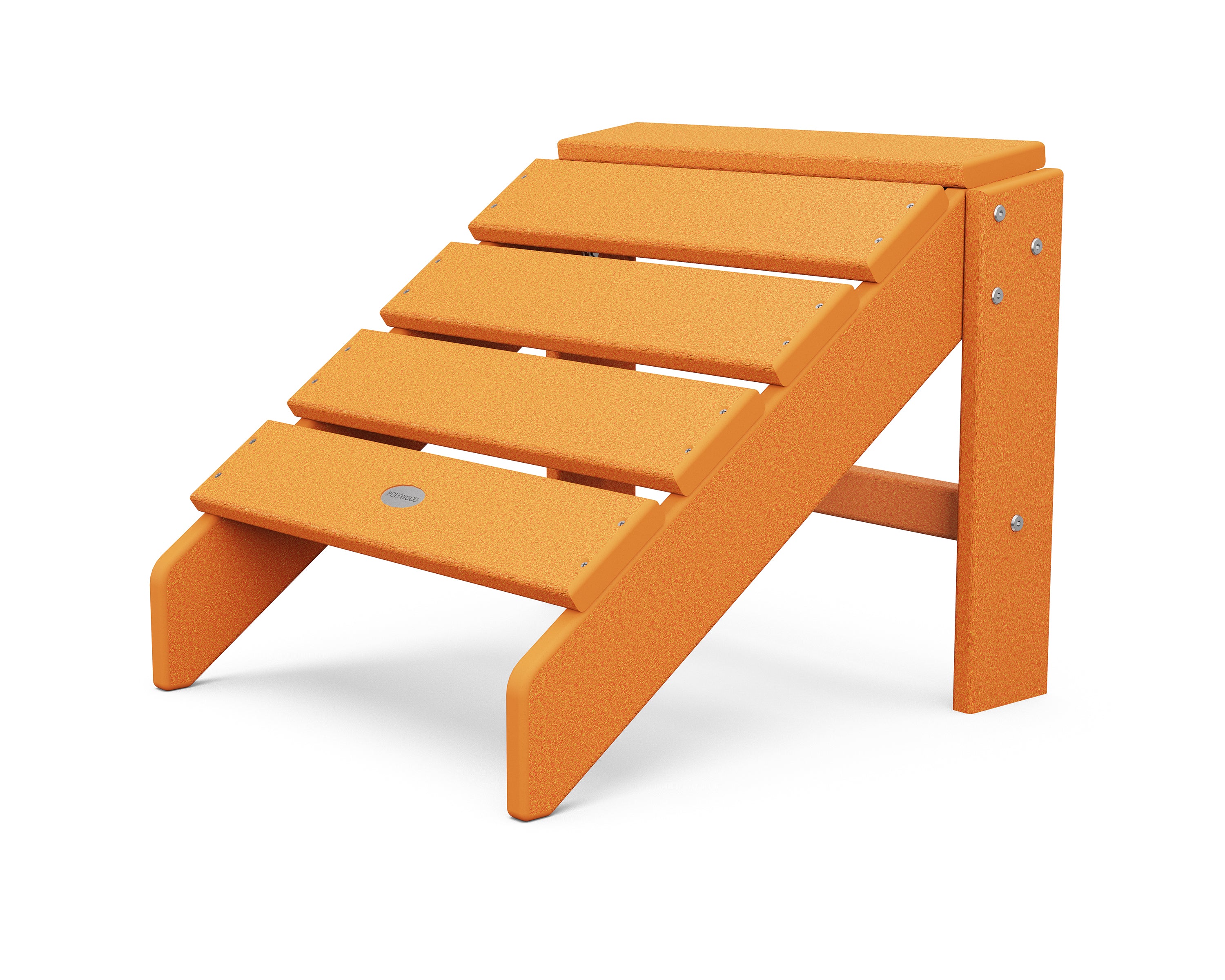 POLYWOOD® South Beach Ottoman in Tangerine