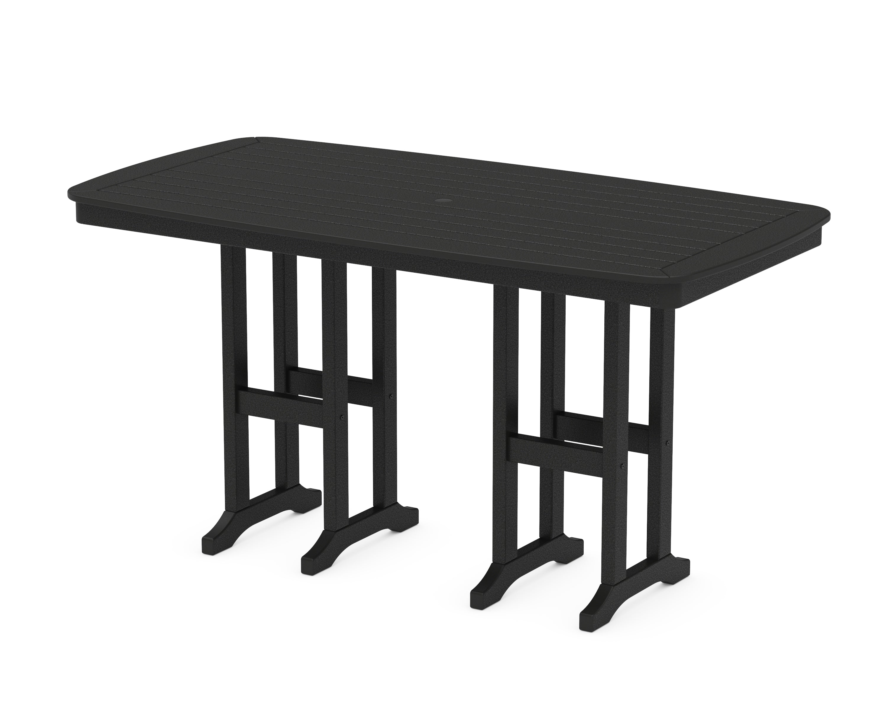 POLYWOOD® Nautical 37" x 72" Counter Table in Black
