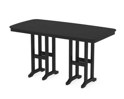 POLYWOOD® Nautical 37" x 72" Counter Table in Black