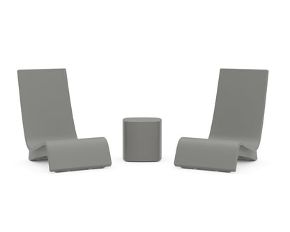 POLYWOOD® Laguna 3-Piece In-Pool Chair Lounge Set in Slate Grey