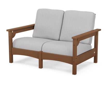 POLYWOOD® Club Loveseat in Teak / Granite