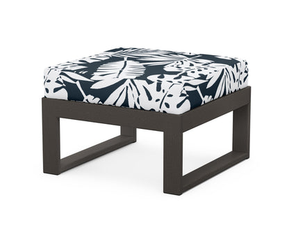 Unbranded Modular Ottoman - Modern in Vintage Coffee / Leaf Marine Indigo