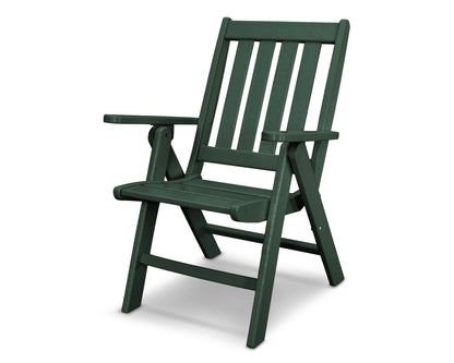 POLYWOOD® Vineyard Folding Dining Chair in Green