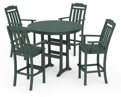 Country Living Cottage 5-Piece Round Bar Set in Green