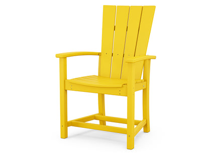 POLYWOOD® Quattro Adirondack Dining Chair in Lemon