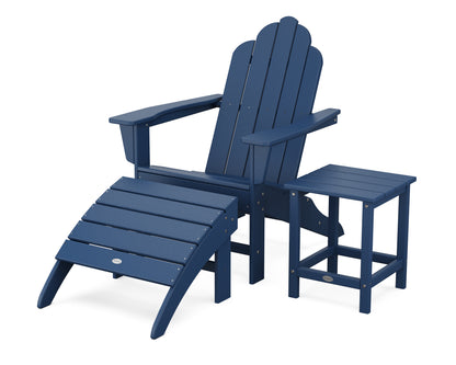 POLYWOOD® Long Island Adirondack 3-Piece Set in Navy