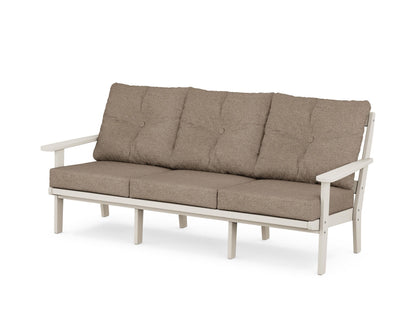 POLYWOOD® Mission Deep Seating Sofa in Sand / Spiced Burlap