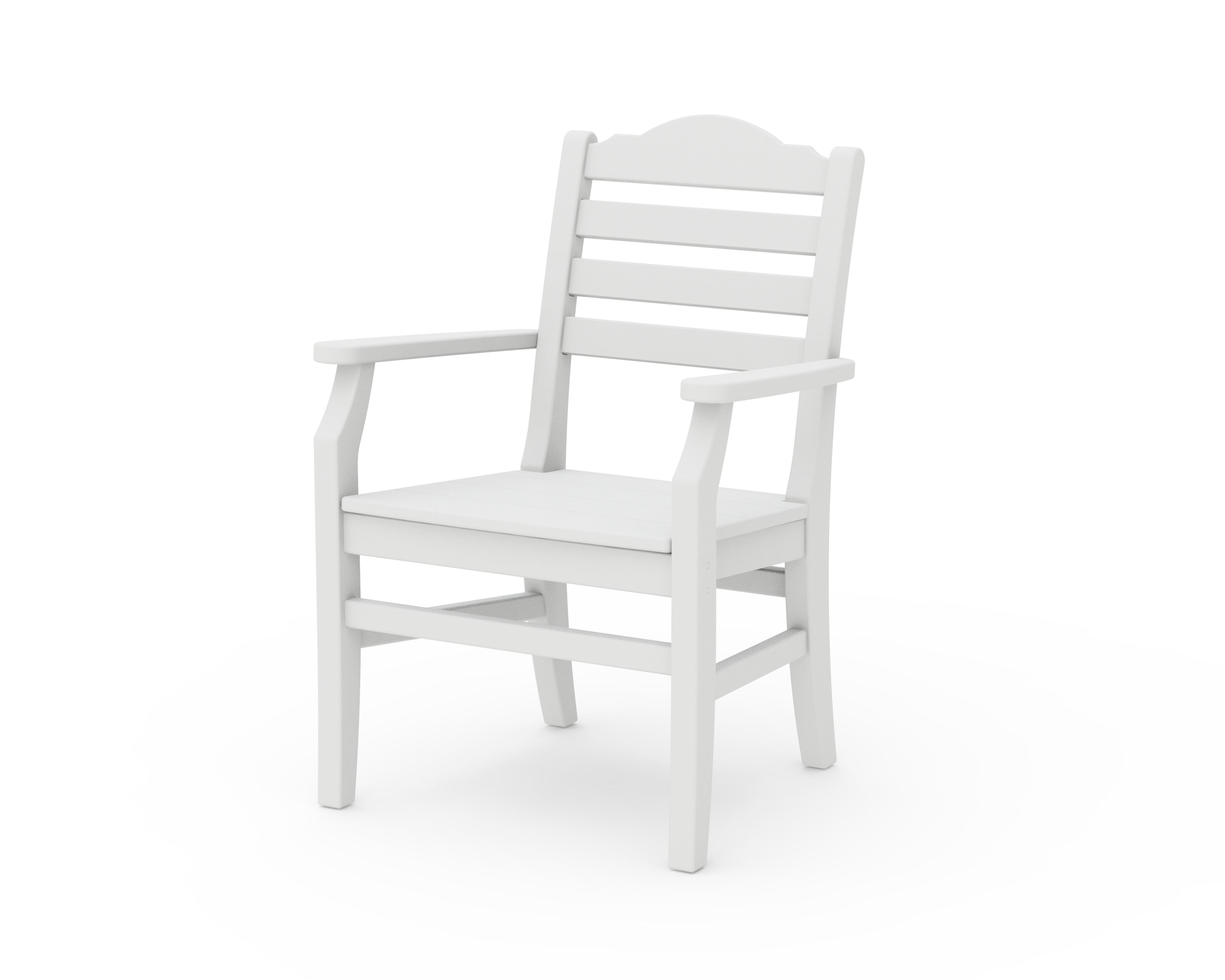 POLYWOOD® Savannah Dining Arm Chair in White