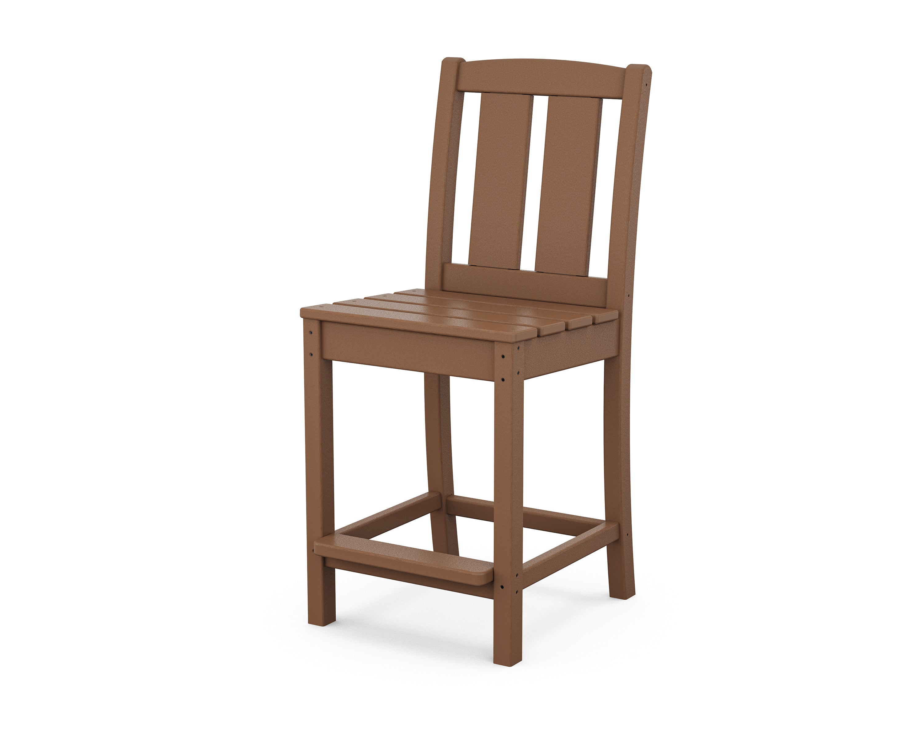 POLYWOOD® Mission Counter Side Chair in Teak