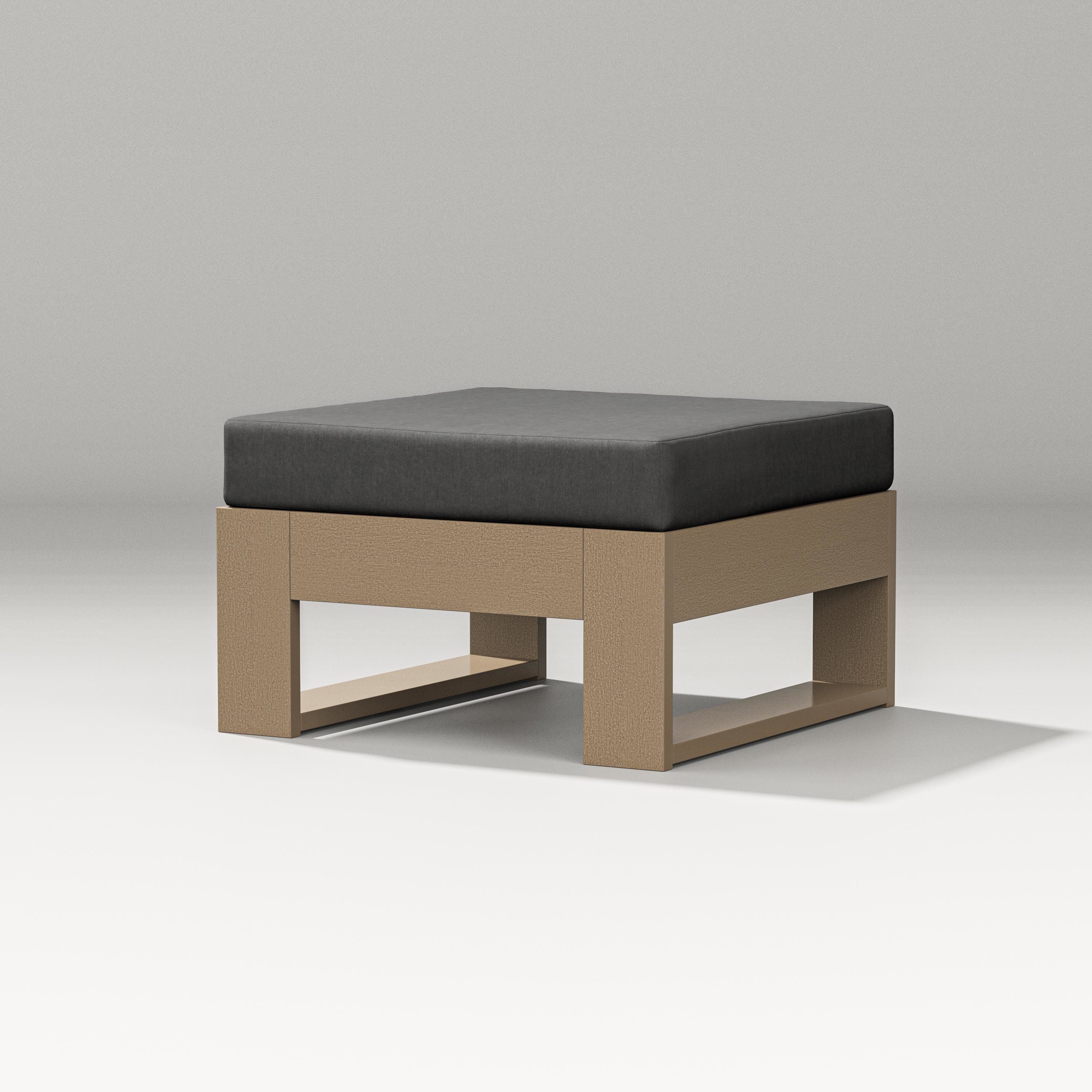 PW Designer Series Latitude Lounge Ottoman in Vintage Sahara / Spectrum Carbon