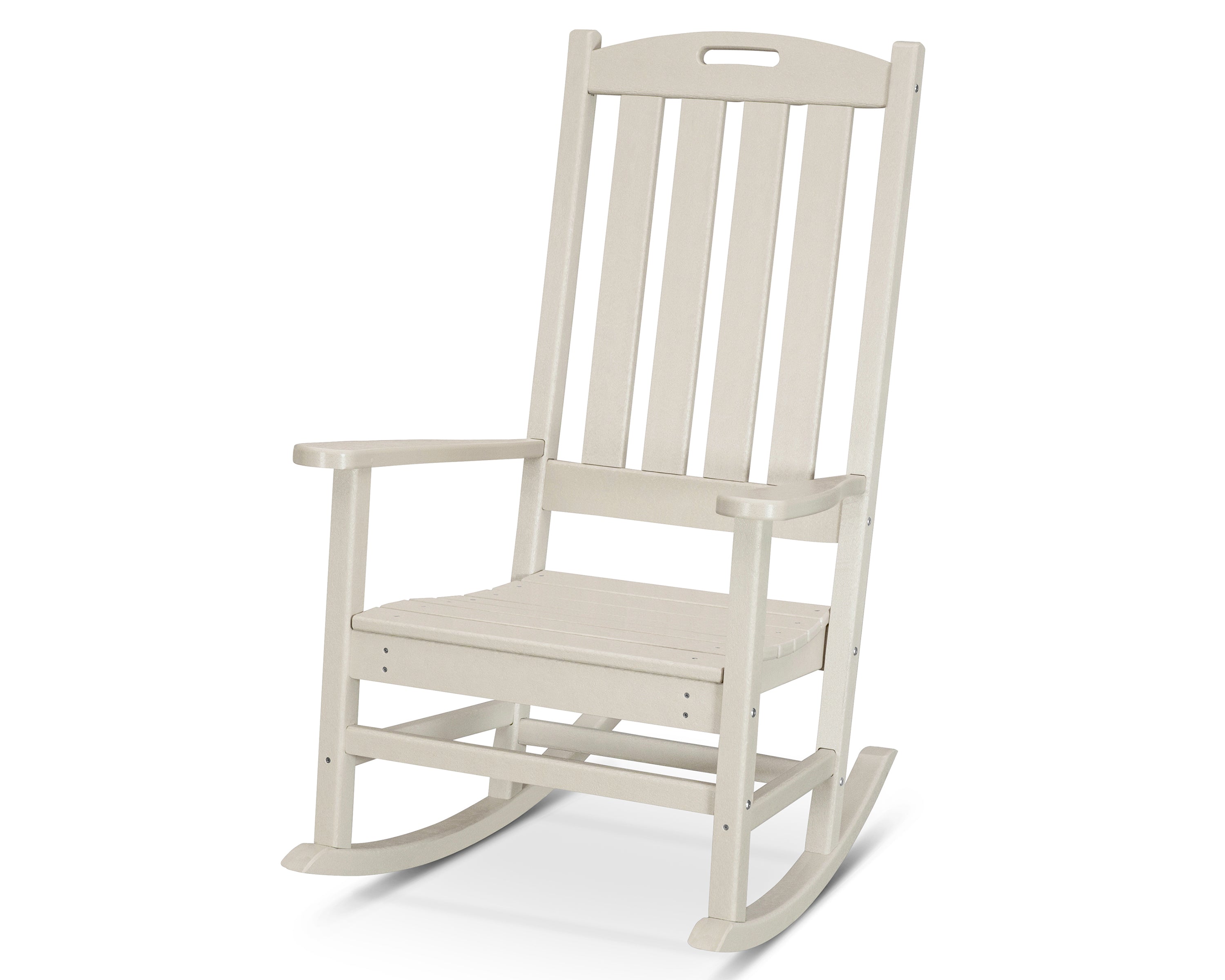 POLYWOOD® Nautical Porch Rocking Chair in Sand
