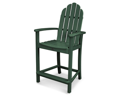 POLYWOOD® Classic Adirondack Counter Chair in Green