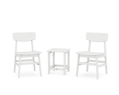 POLYWOOD® Modern Studio Urban Chair 3-Piece Seating Set in White
