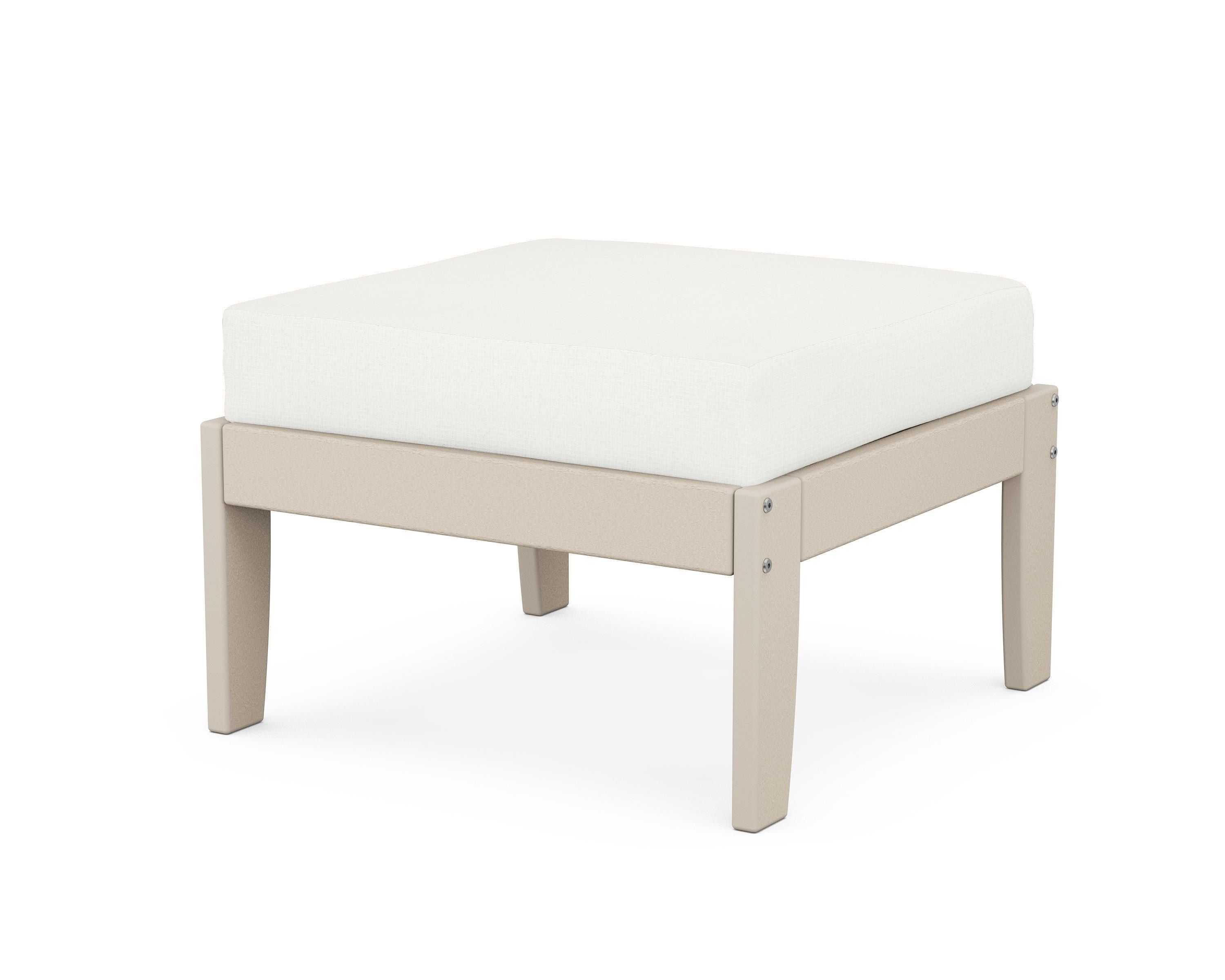 Unbranded Modular Ottoman - Classic in Sand / Natural Linen