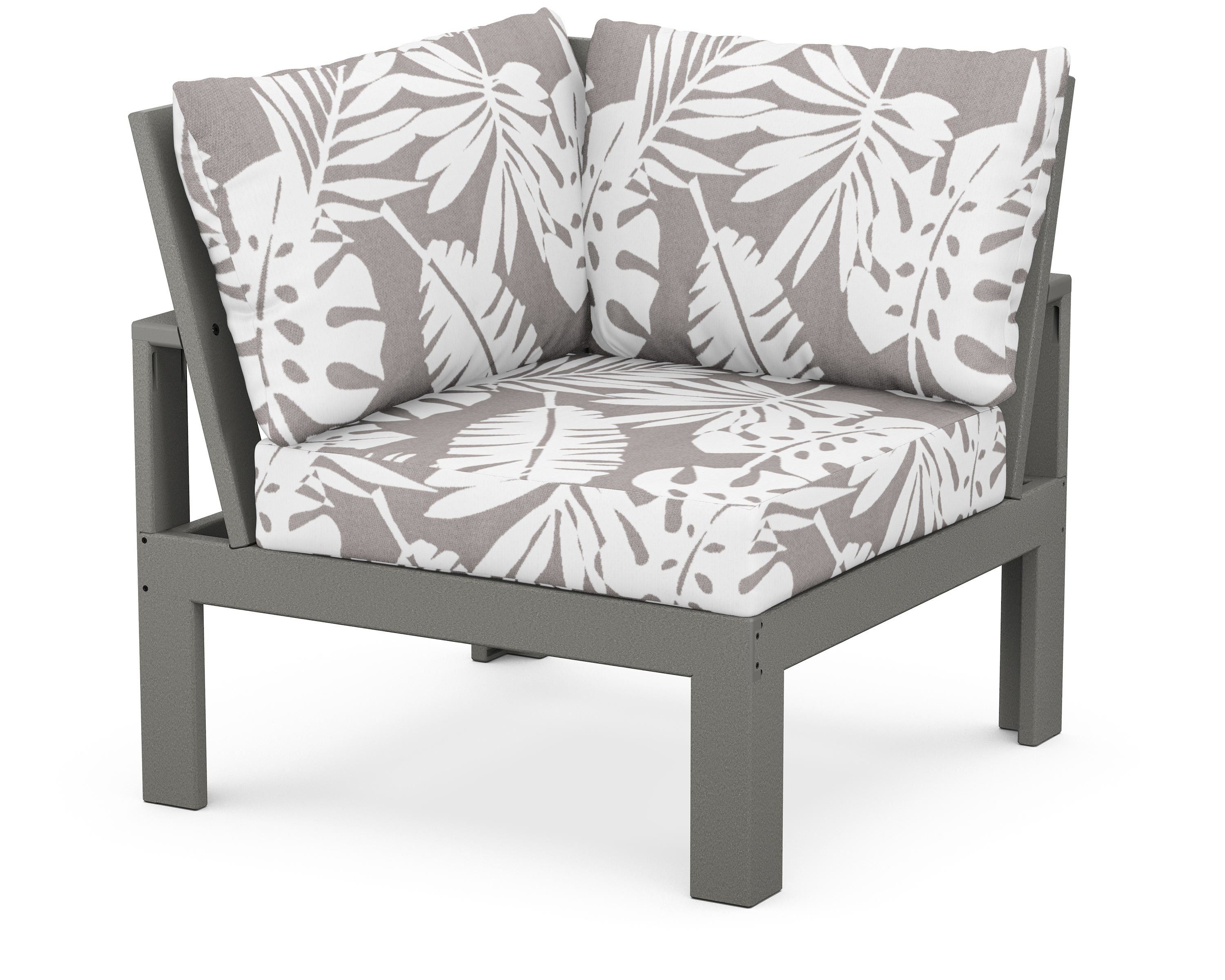 Unbranded Modular Corner Chair in Slate Grey / Leaf Grey Mist
