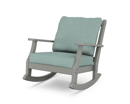 Country Living Wovendale Deep Seating Rocking Chair in Slate Grey / Glacier Spa