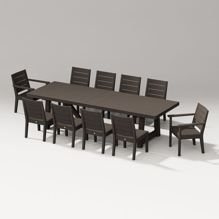 Latitude 11-piece A-frame Table Dining Set