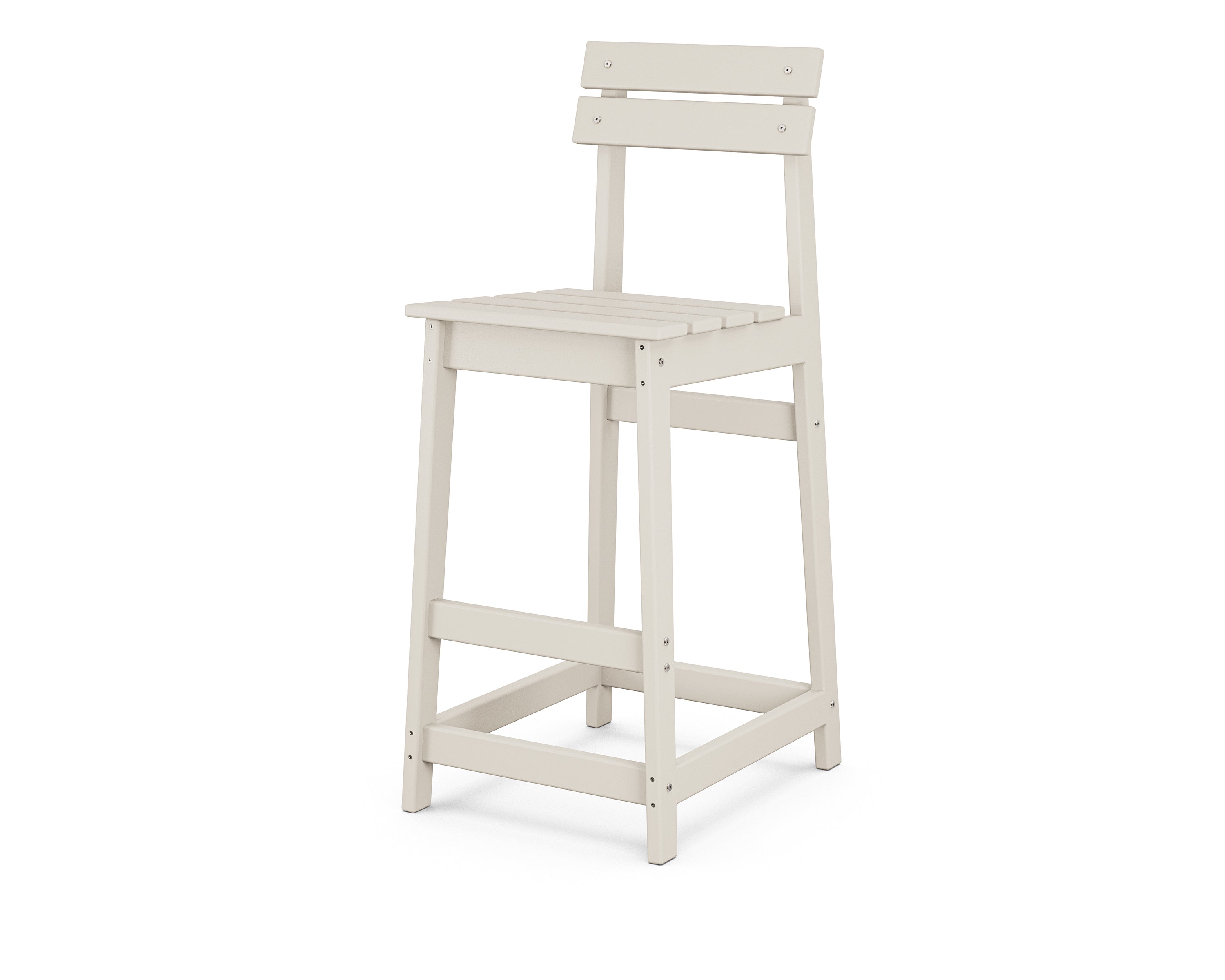 POLYWOOD® Modern Studio Plaza Bar Chair in Sand
