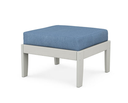 Unbranded Modular Ottoman - Classic in Vintage White / Sky Blue